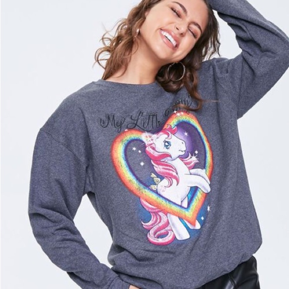 SOLD🚫 Y2K Forever 21 x My Little Pony Retro Graphic Pullover